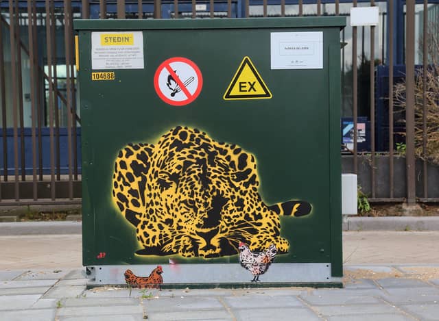 Untitled (leopard with chickens below), photo from the city's open data