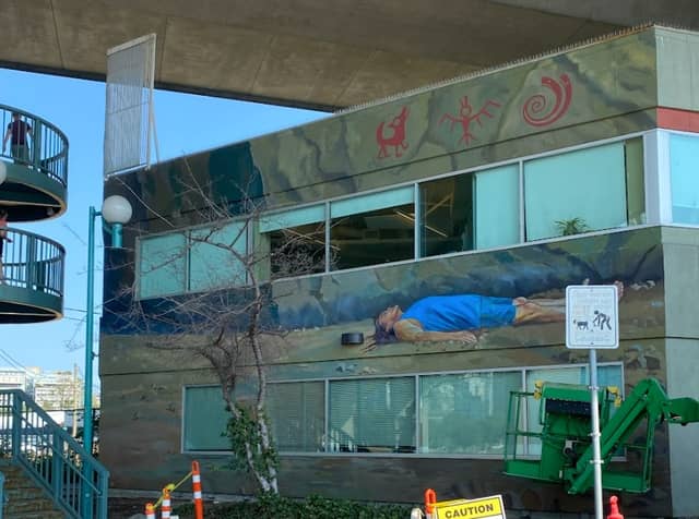 Untitled (person lying down in blue shirt), photo from the city's open data