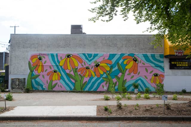 Untitled (orange and yellow flowers with green leaves), photo from the city's open data