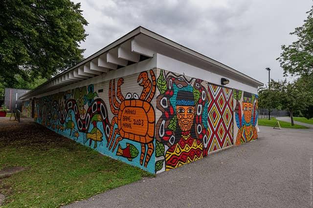 Untitled (stylized animals and geometric patterns), photo from the city's open data