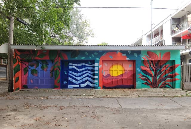 Untitled (flowers, geometric patterns, and sun), photo from the city's open data