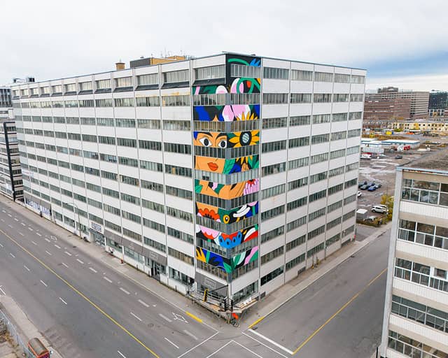 Untitled (abstract faces and geometric shapes), photo from the city's open data