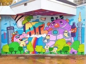 Untitled (children playing with rainbow and toys), photo from the city's open data