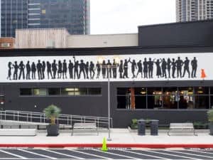 Untitled (silhouettes of people standing in a line), photo from the city's open data