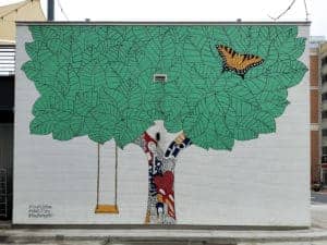 Untitled (giraffe under large green tree), photo from the city's open data