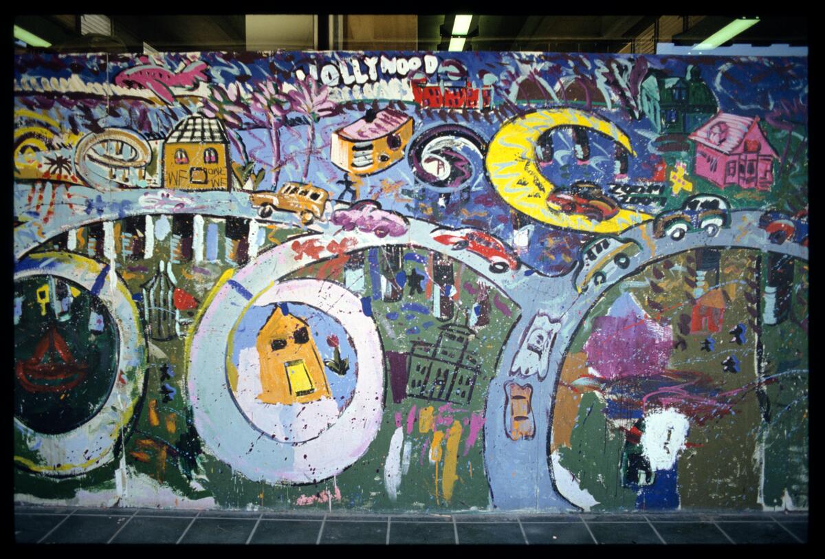 J.A.C 25th Anniversary Mural / Olive Hill, photographed by Robin Dunitz
